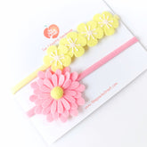 Spring Bloom Felt Headband Set of 2